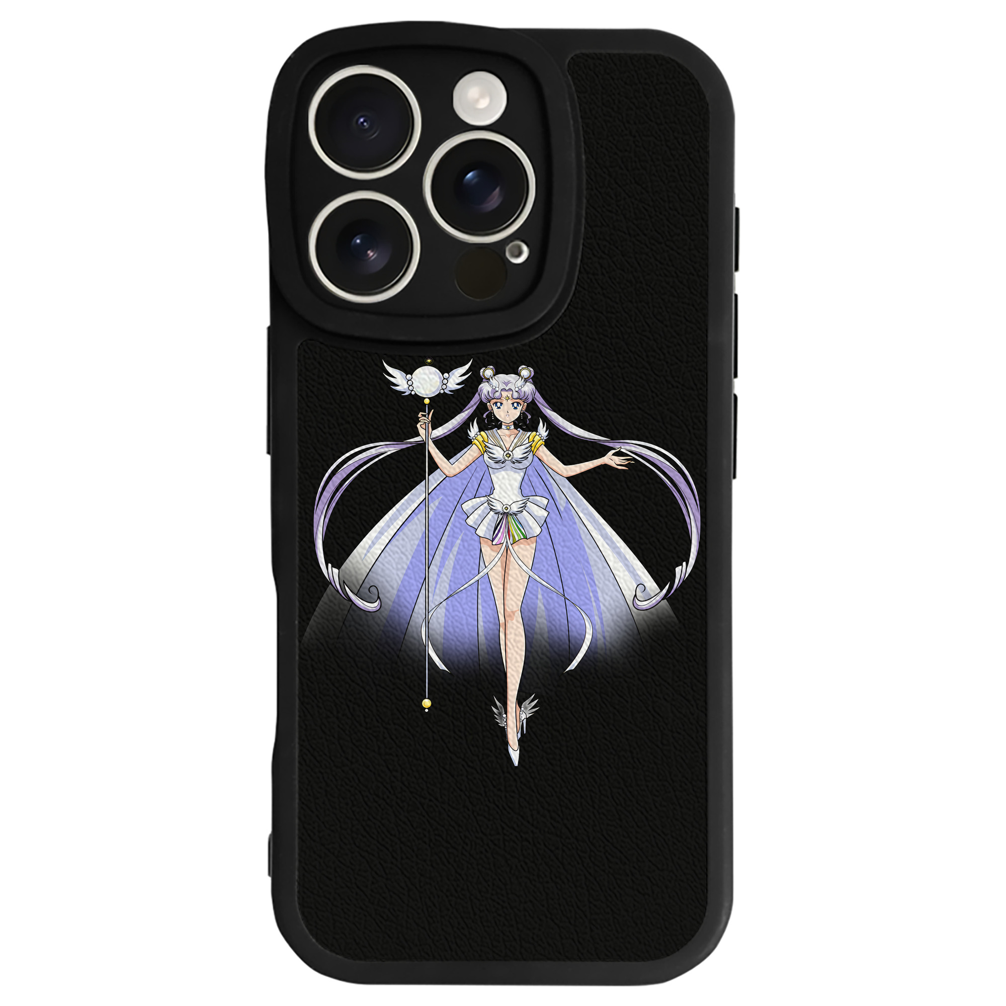 （画像用） 美少女戦士セーラームーン 月野 うさぎ つきの うさぎ Sailor Moon Tsukino Usagi 【iPhone 16シリーズ対応】シリコンスマホケース（レザー調） 材質：シリコン